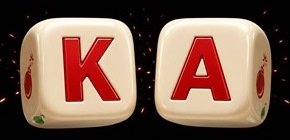 Kaboom K and A letter dice