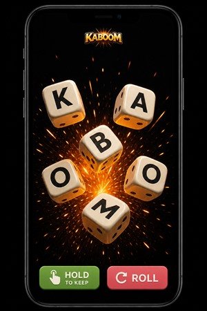 Kaboom selected dice game screen